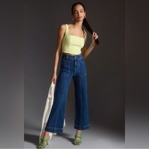 Pilcro The Skipper Wide Leg Cropped Jeans 32